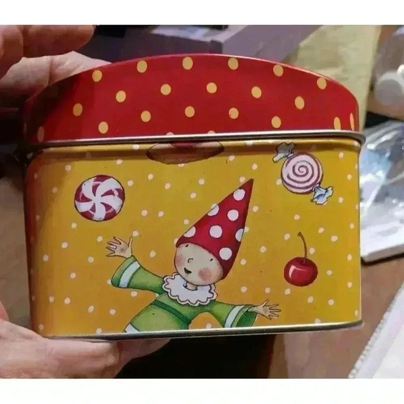 MARY ENGELBREIT "Less Egg! More Nog! 6¼×4¼×2¾ Christmas Hinged‎ Tin Box 2012 - Picture 5 of 8